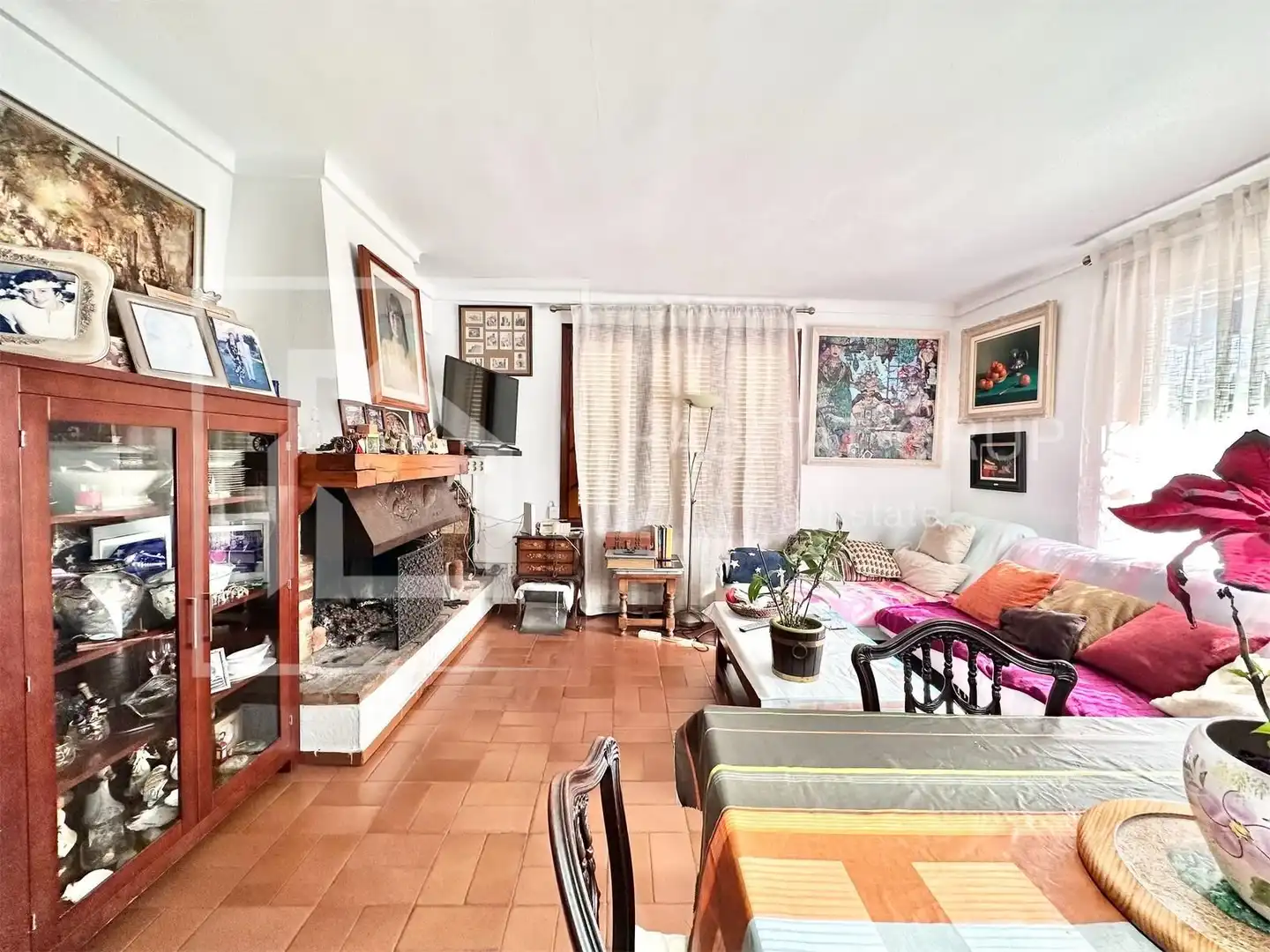 Sala d'estar de Casa o xalet en venda en Tossa de Mar amb Calefacció, Jardí privat i Terrassa