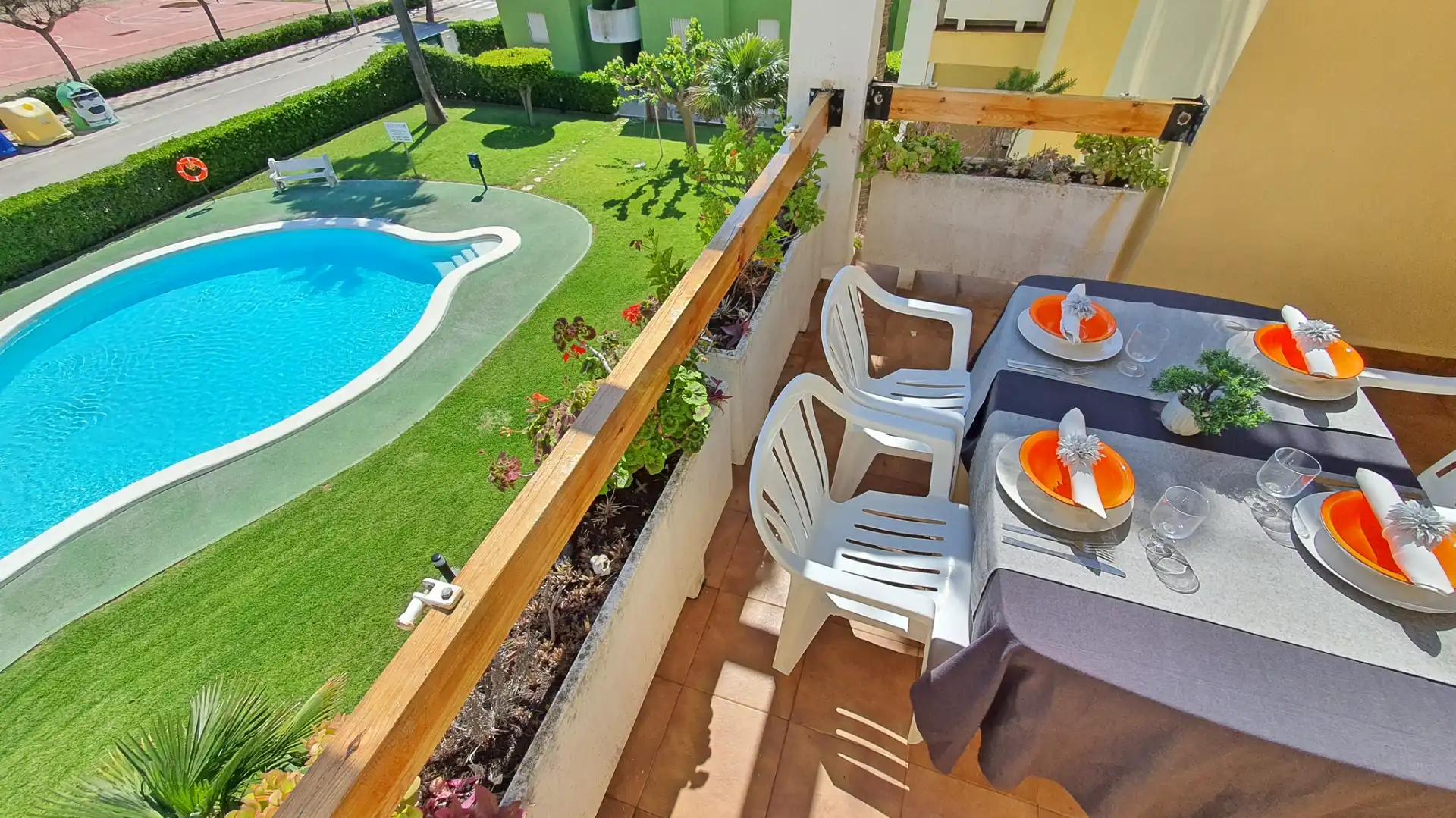 Jardín de Apartamento de alquiler en Xeraco con Terraza, Amueblado y Horno