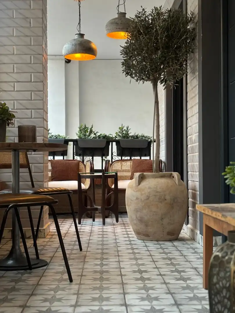 Terrasse von Wohnung zum Verkauf in Torrevieja mit Klimaanlage, Heizung und Privatgarten