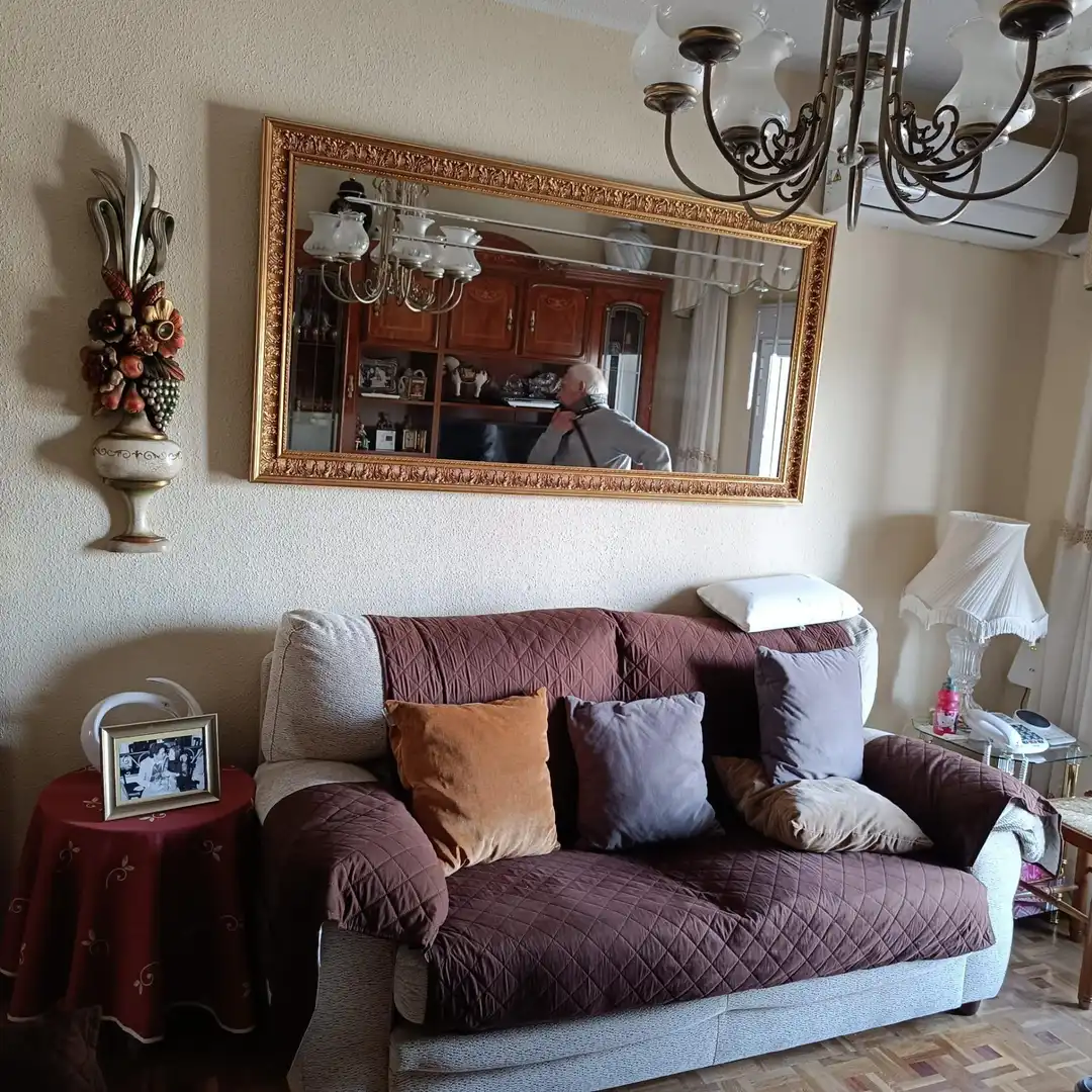 Sala de estar de Piso en venta en  Madrid Capital con Terraza