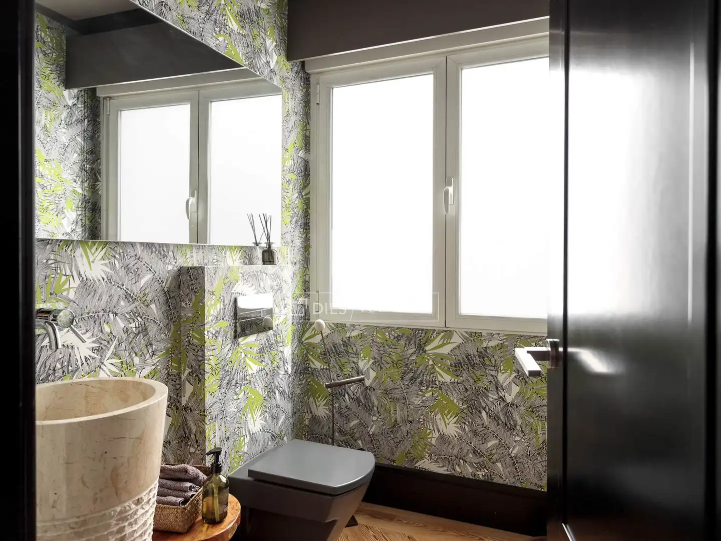 Badezimmer von Wohnung zur Miete in Madrid mit Klimaanlage, Heizung und Parkett