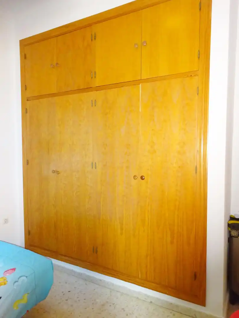 Bedroom of Houses for sale in Sanlúcar la Mayor  with Air Conditioner, Private garden and Storage room