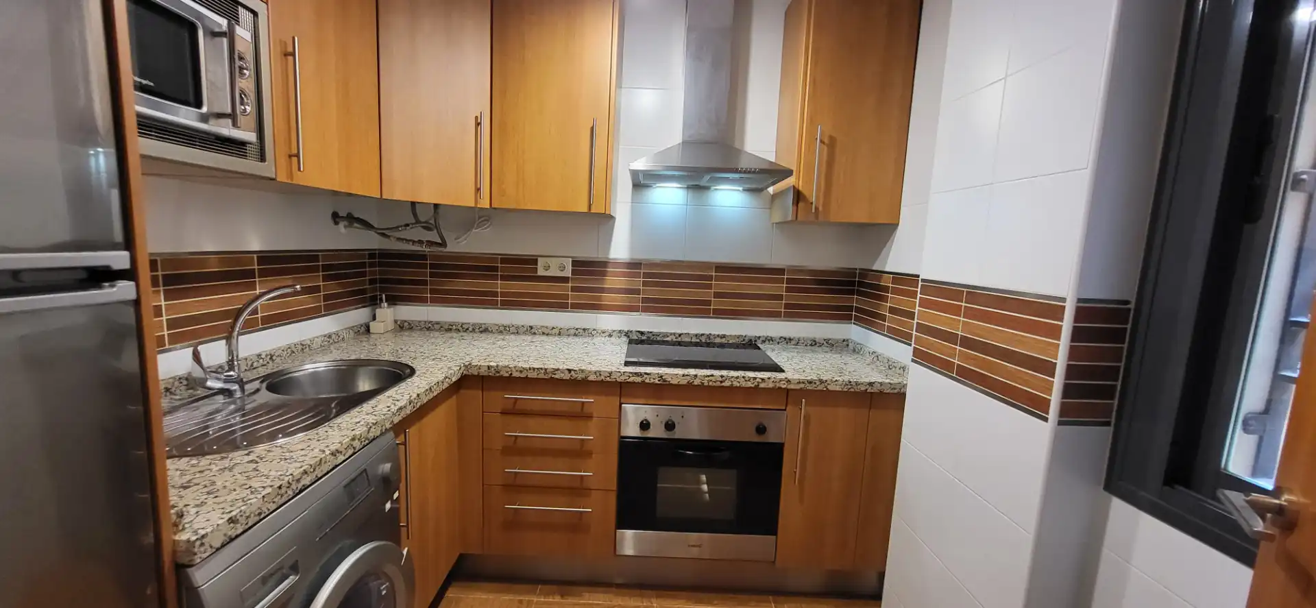 Cocina de Piso de alquiler en Málaga con Aire acondicionado, Calefacción y Amueblado