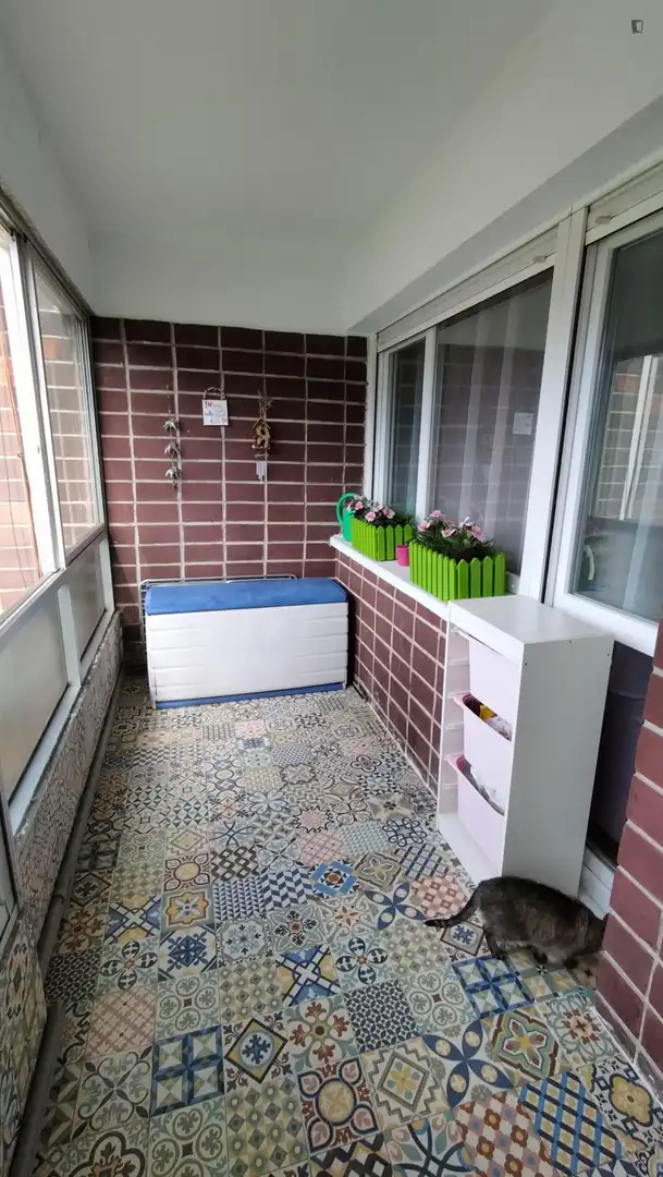 Terrassa de Apartament per a compartir en Getxo  amb Calefacció, Moblat i Forn