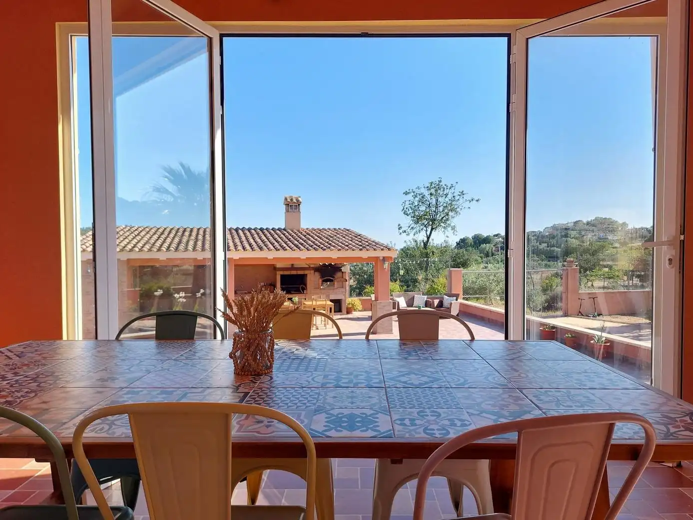 Terrassa de Casa o xalet en venda en Aigües amb Calefacció, Jardí privat i Terrassa