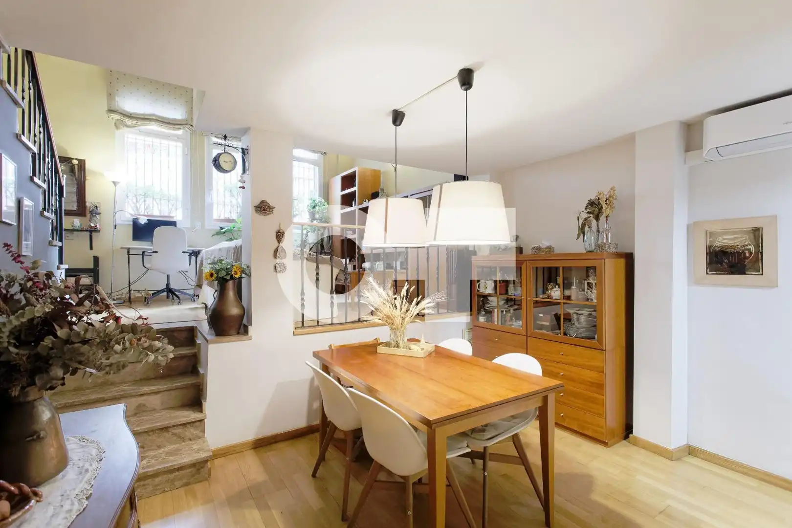 Dining room of Duplexes for sale in Barcelona  with Heating, Parquet flooring and Terrace