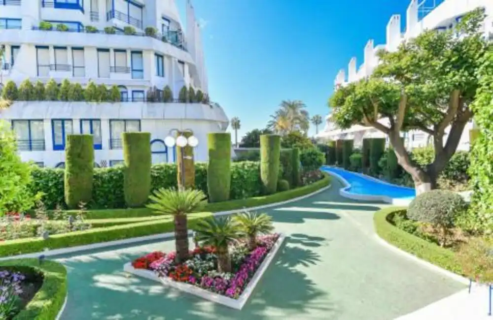 Exterior view of Duplexes for rent in Marbella  with Air Conditioner, Terrace and Swimming Pool
