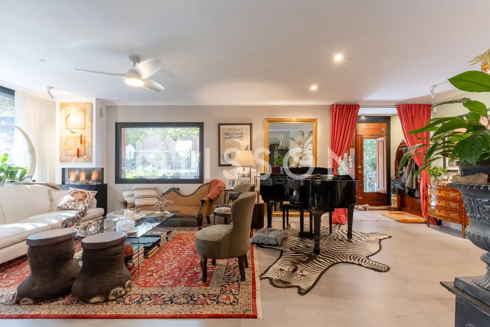Sala de estar de Casa o chalet en venta en Madrid con Aire acondicionado, Calefacción y Jardín privado