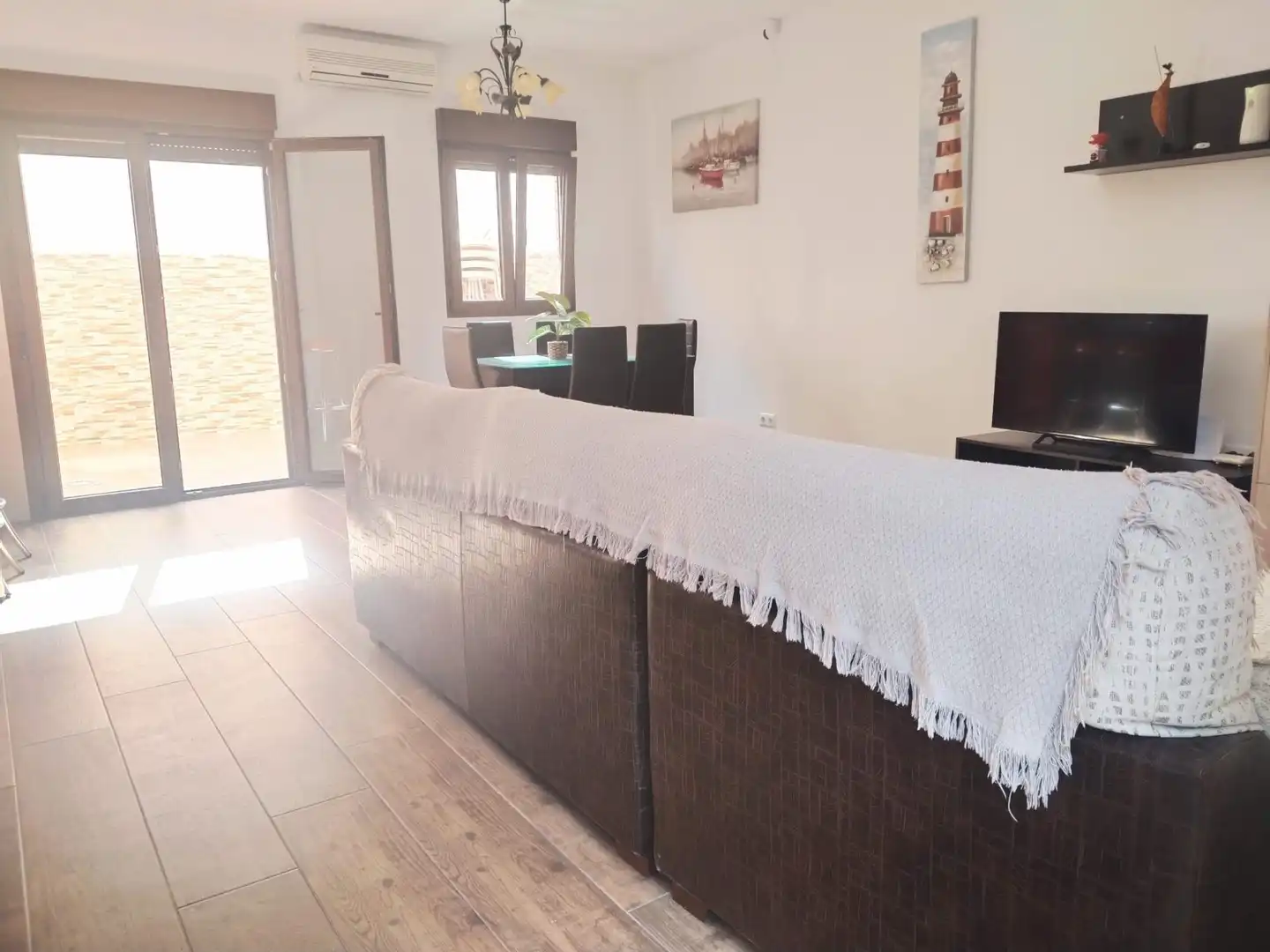 Sala de estar de Casa o chalet en venta en Chipiona con Aire acondicionado, Amueblado y Balcón