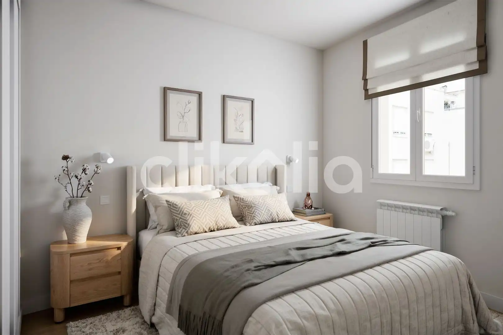 Bedroom of Flat for sale in Madrid  with Air Conditioner and Heating