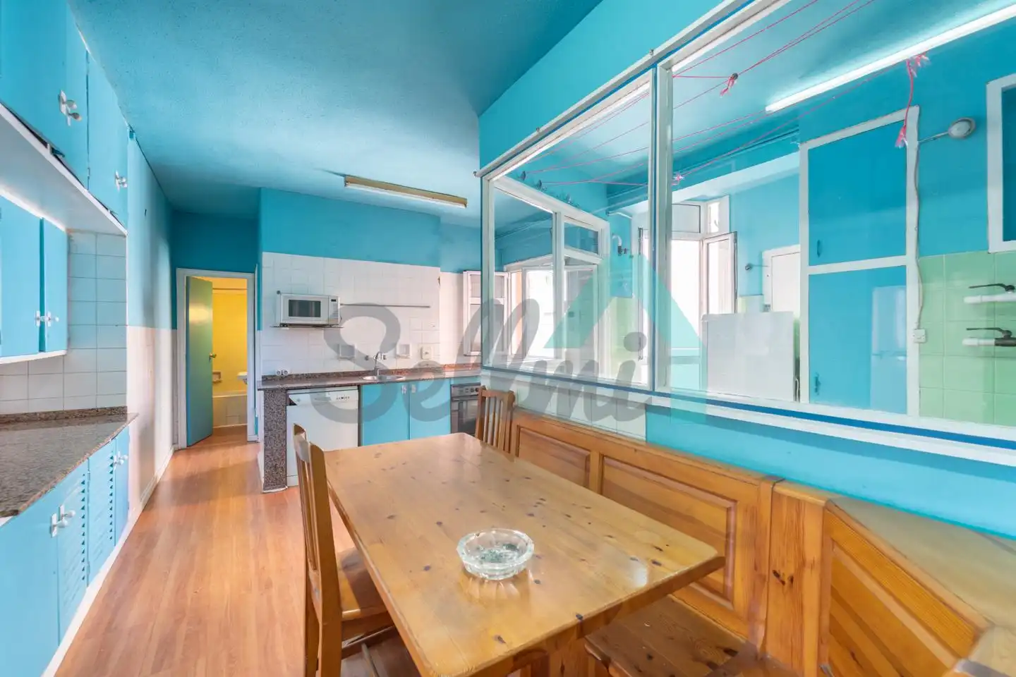 Cocina de Piso en venta en Oviedo  con Calefacción, Parquet y Terraza