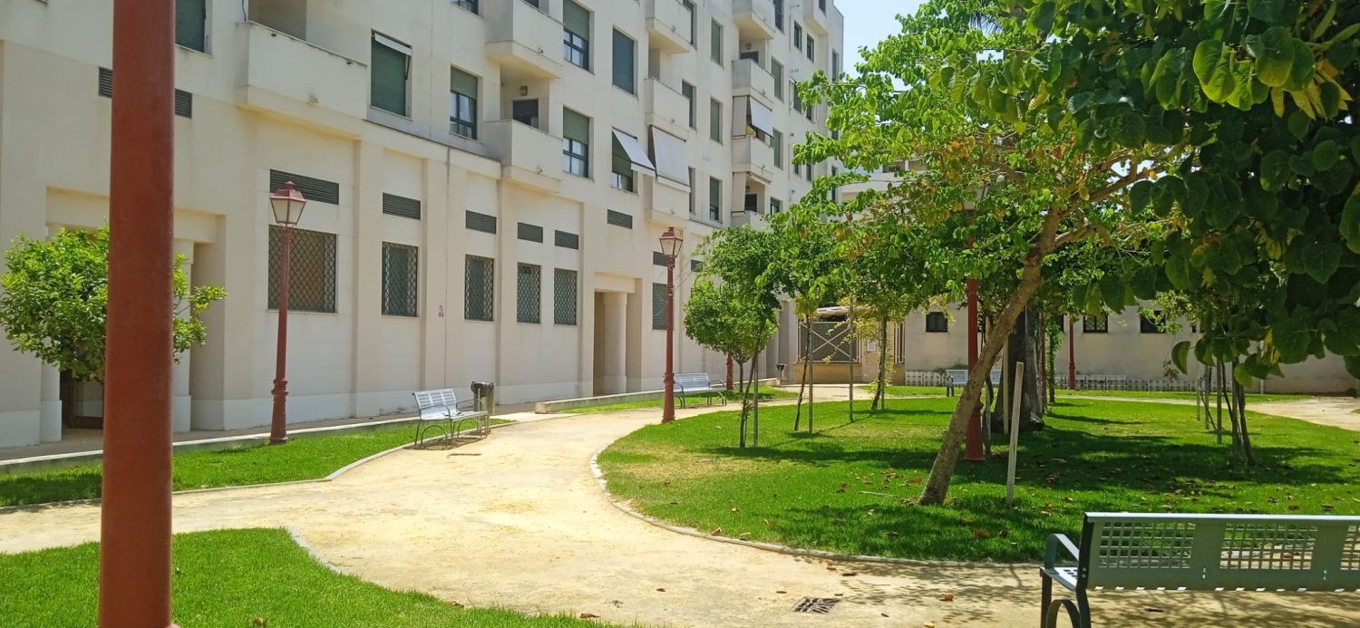 Vista exterior de Piso en venta en Jerez de la Frontera con Terraza, Trastero y Piscina comunitaria