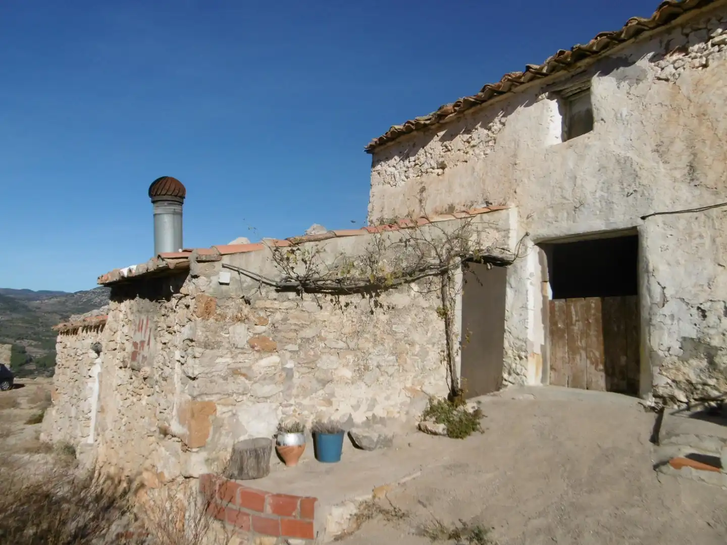 Vista exterior de Finca rústica en venta en Sierra Engarcerán con Jardín privado y Trastero