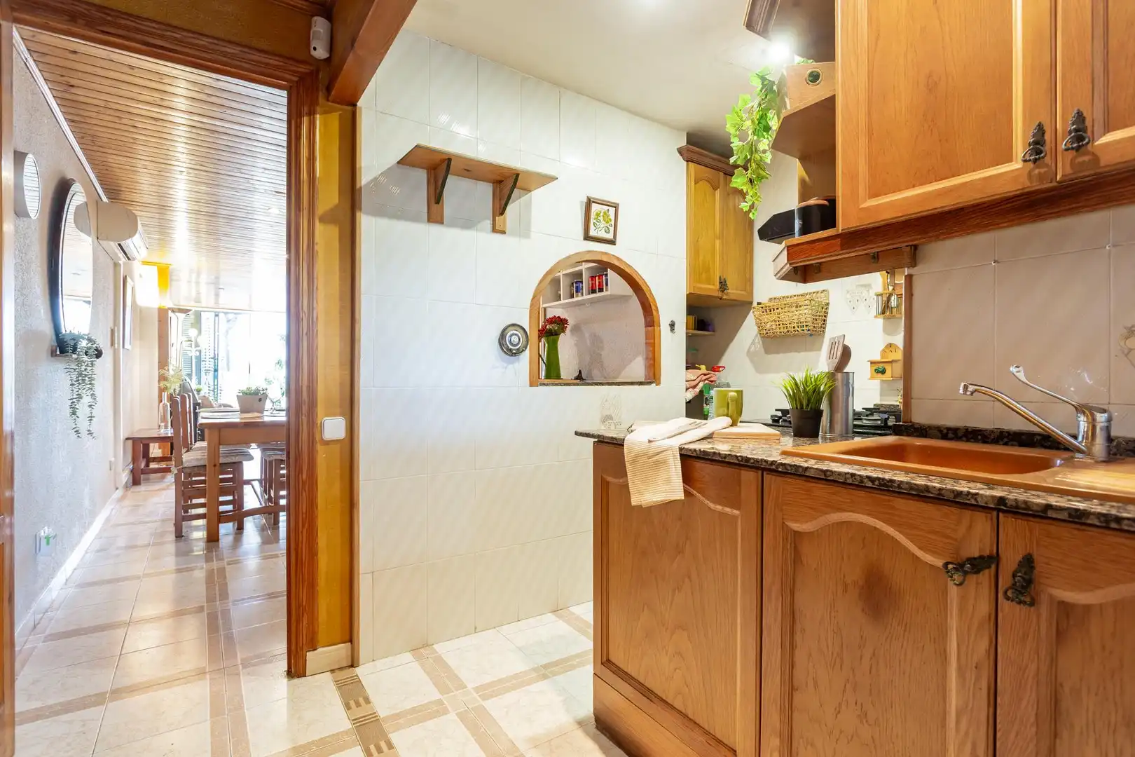 Cuina de Apartament en venda en Salou amb Aire condicionat, Jardí privat i Terrassa