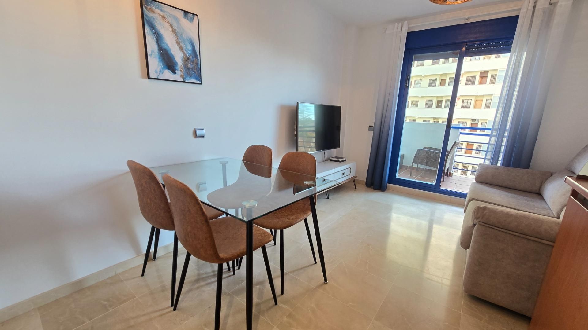 Dining room of Apartment for sale in Benalmádena  with Private garden, Terrace and Swimming Pool
