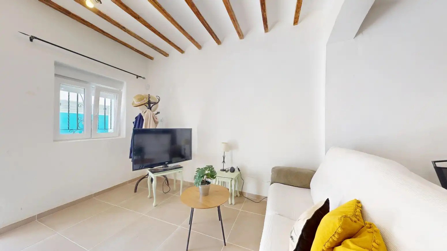 Sala de estar de Casa adosada en venta en Sax con Jardín privado, Terraza y Trastero