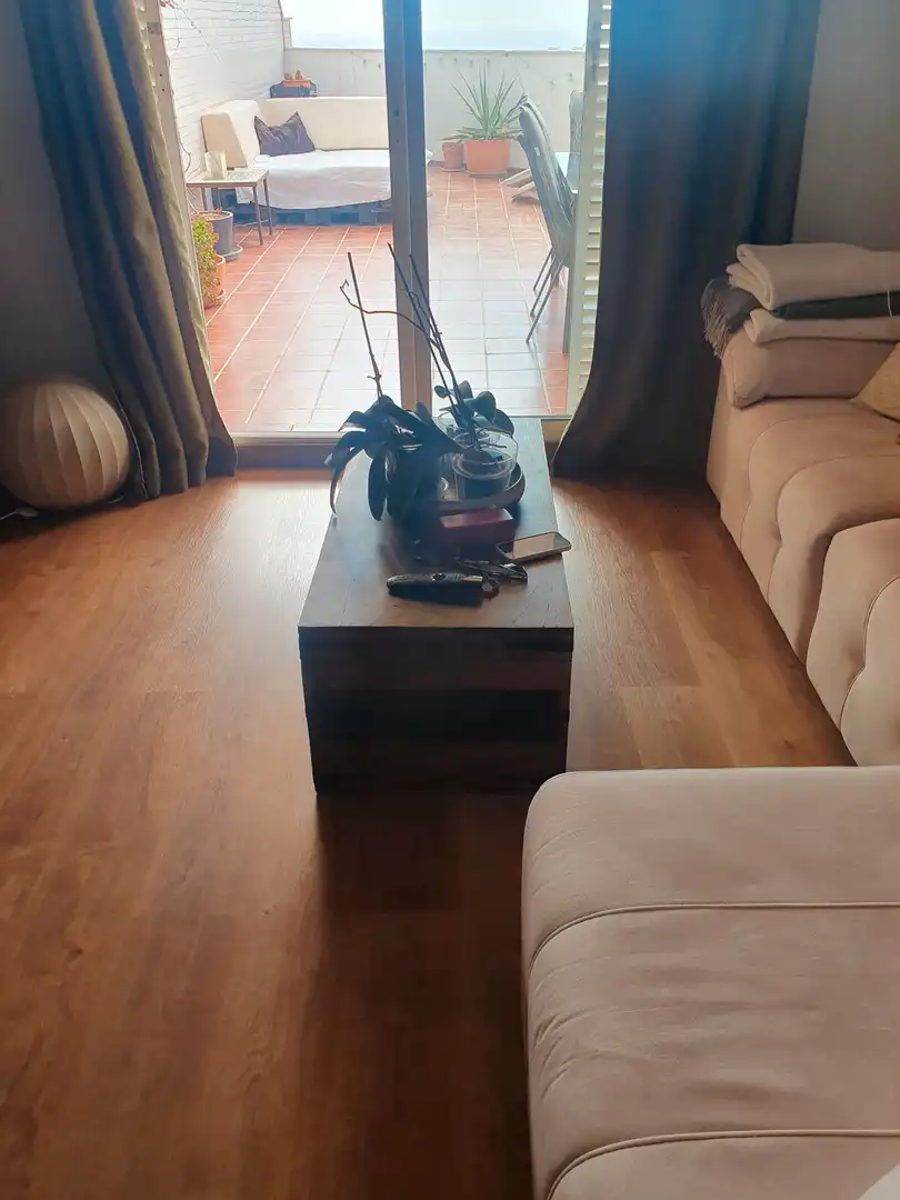 Sala de estar de Casa adosada de alquiler en Roquetas de Mar con Aire acondicionado, Calefacción y Parquet