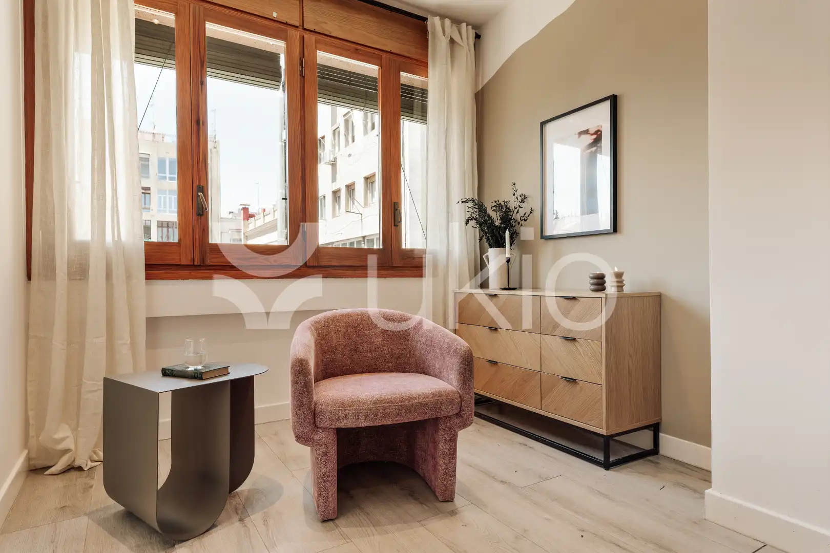 Sala d'estar de Apartament de lloguer en Barcelona amb Aire condicionat, Calefacció i Moblat