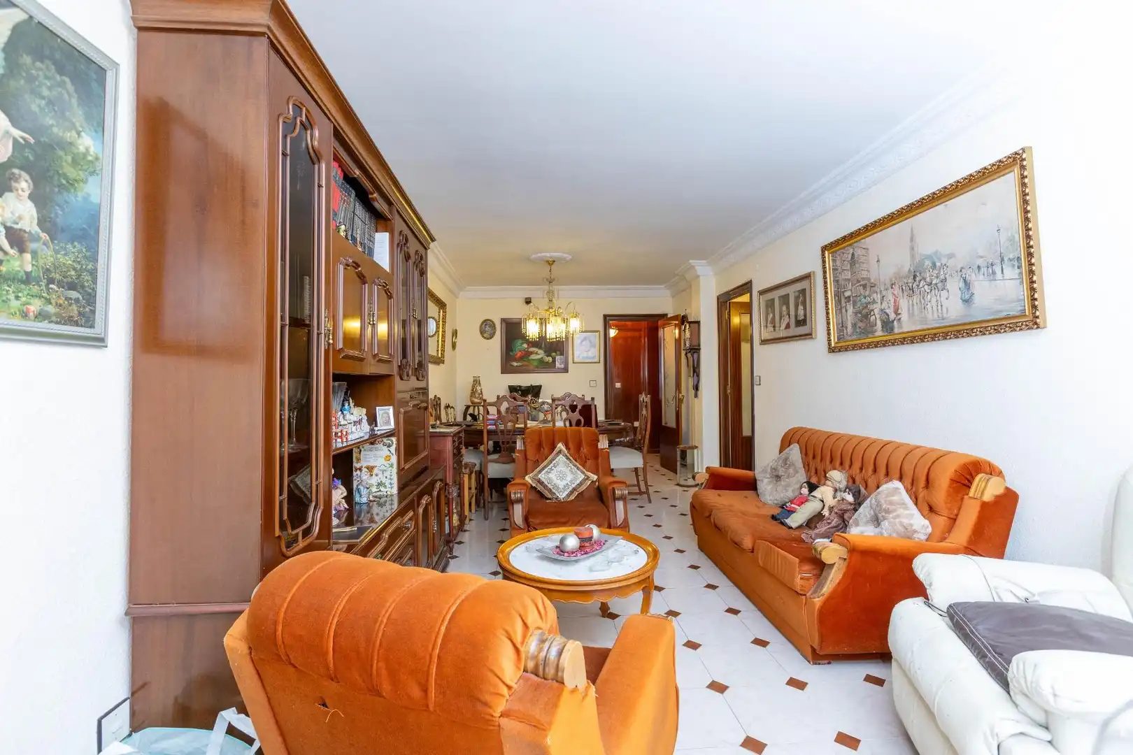 Living room of Flat for sale in Málaga  with Terrace, Storage room and Balcony