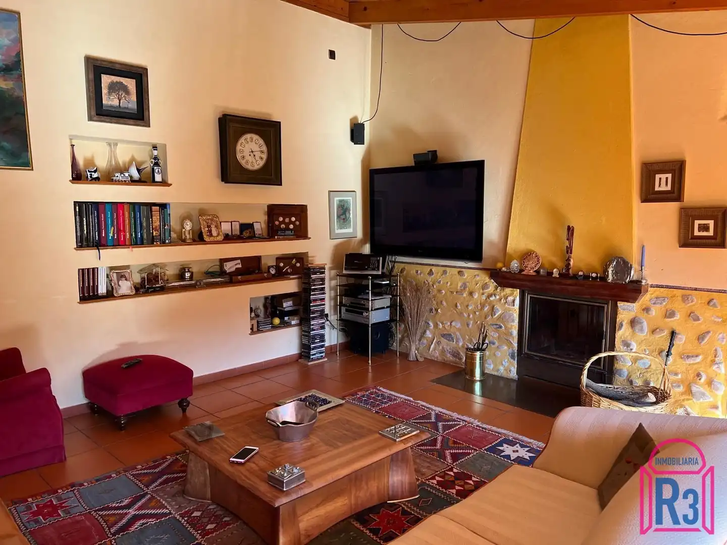 Sala de estar de Casa o chalet en venta en San Andrés del Rabanedo con Calefacción y Amueblado