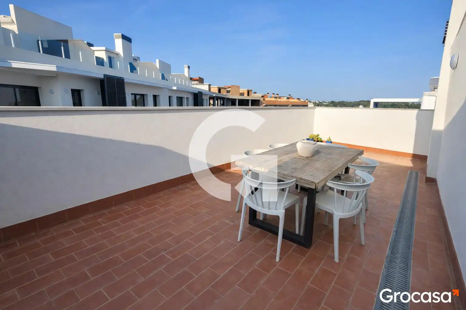 Terrasse von Dachboden zum Verkauf in Cubelles mit Klimaanlage, Heizung und Terrasse