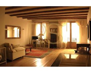 Living room of Flat to rent in  Barcelona Capital  with Air Conditioner, Parquet flooring and Terrace