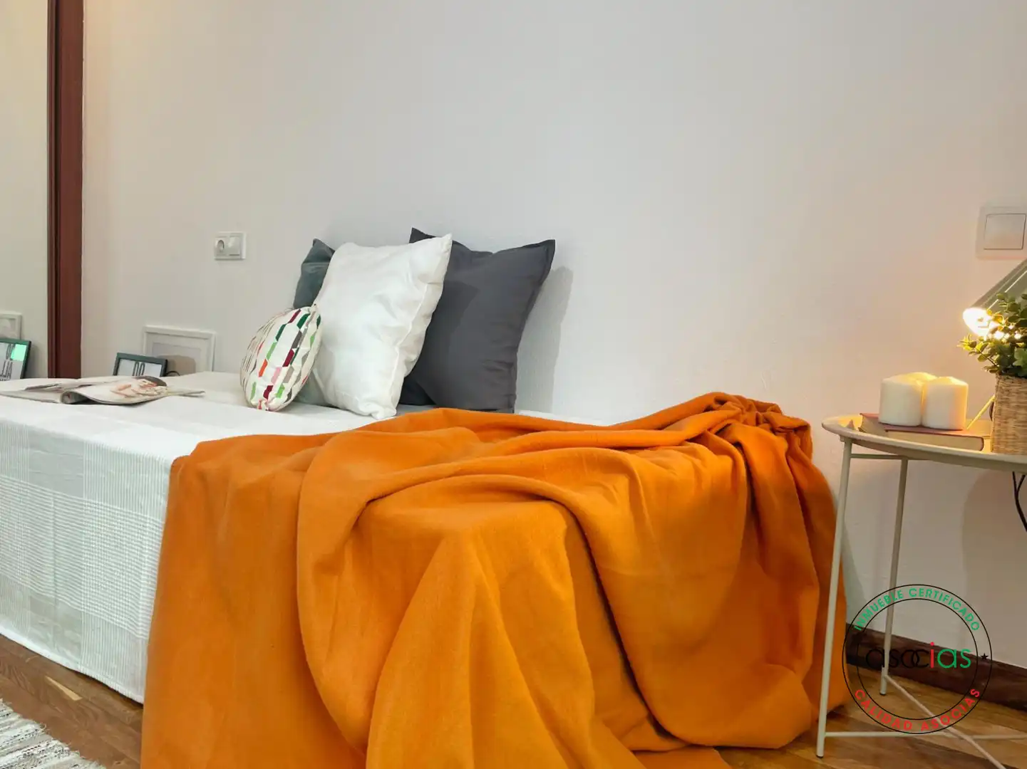 Bedroom of Flat for sale in Gijón   with Heating, Parquet flooring and Storage room