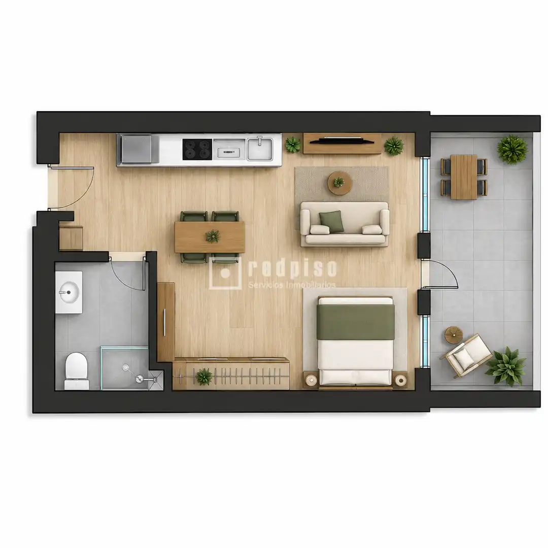 Estudio con piscina en venta en de Sevilla