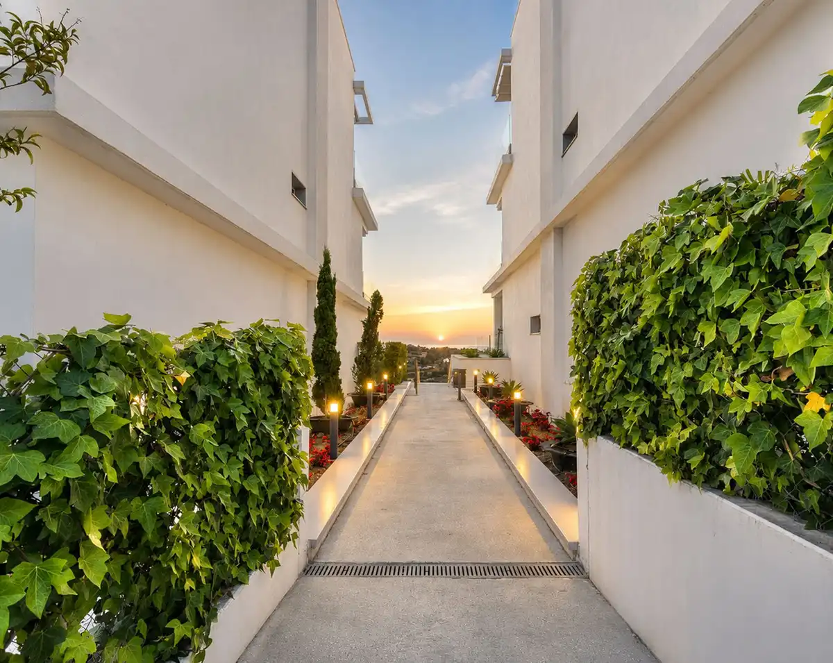 Terrasse von Dachboden zum Verkauf in Estepona mit Klimaanlage, Terrasse und Abstellraum