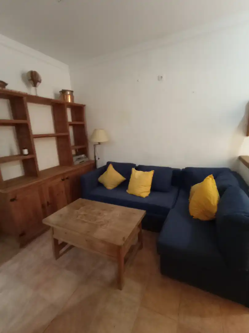 Sala d'estar de Apartament de lloguer en Málaga amb Aire condicionat, Terrassa i Moblat