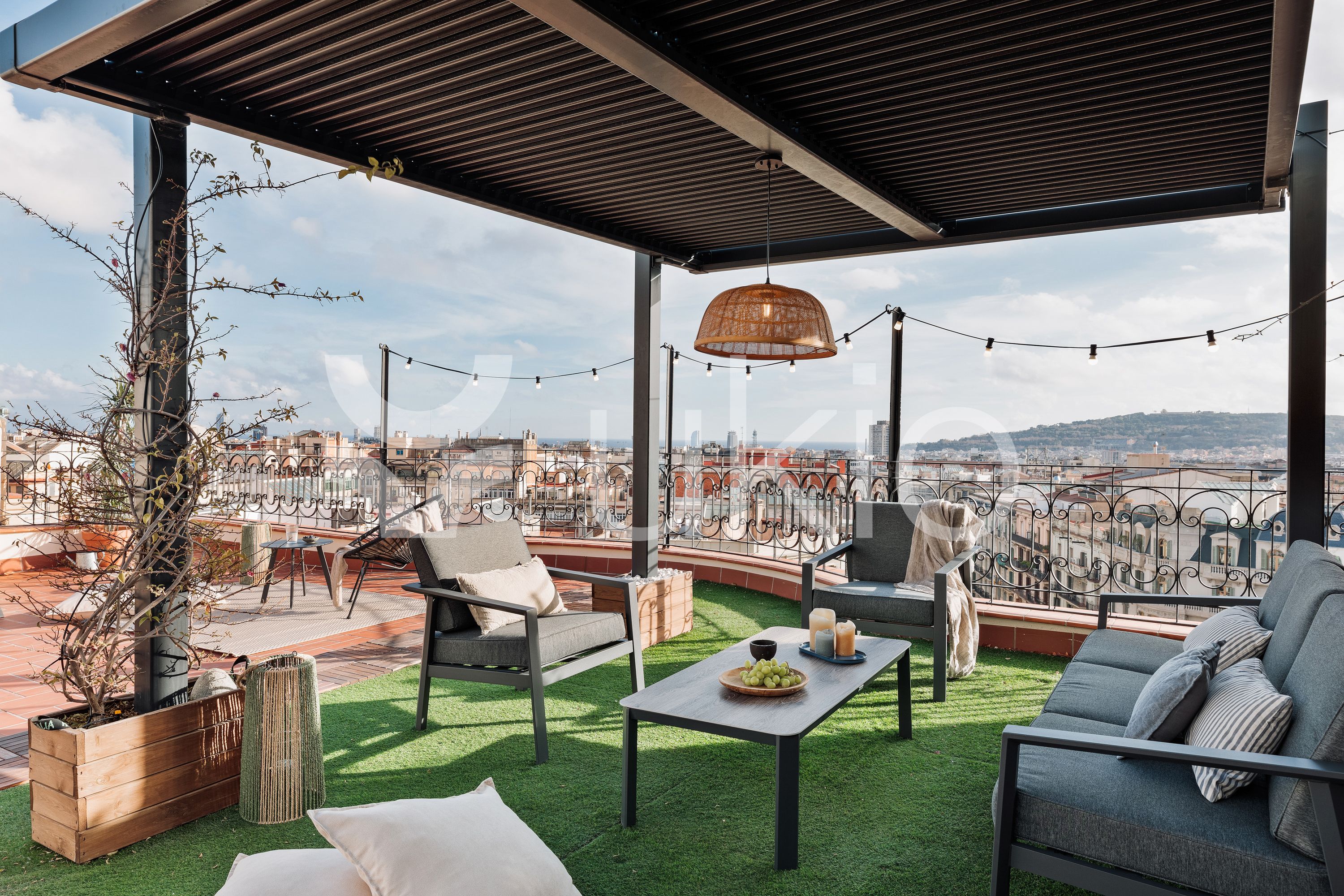 Terraza de Apartamento de alquiler en  Barcelona Capital con Aire acondicionado, Calefacción y Terraza