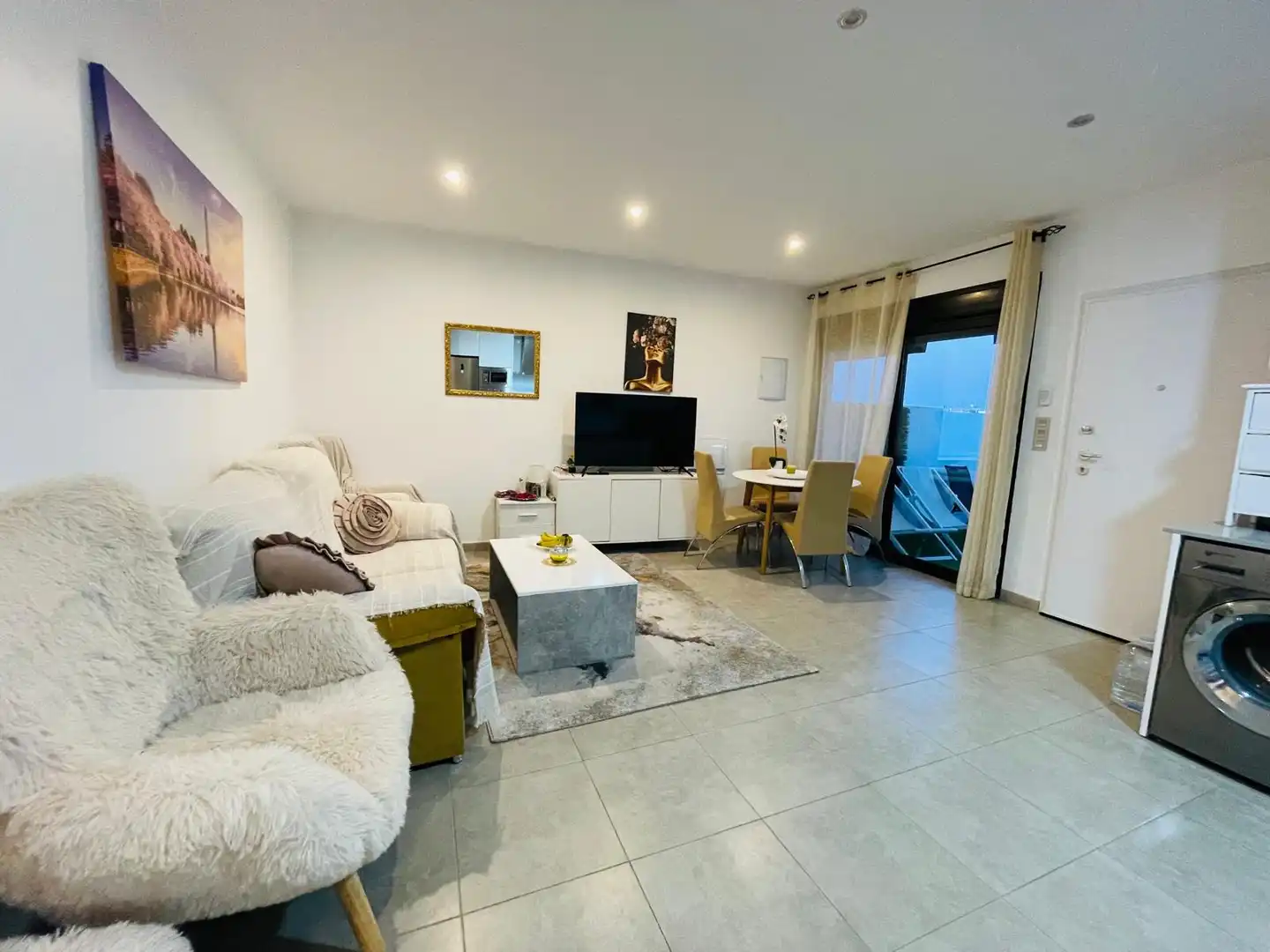 Sala de estar de Casa o chalet de alquiler en San Pedro del Pinatar con Aire acondicionado, Calefacción y Jardín privado