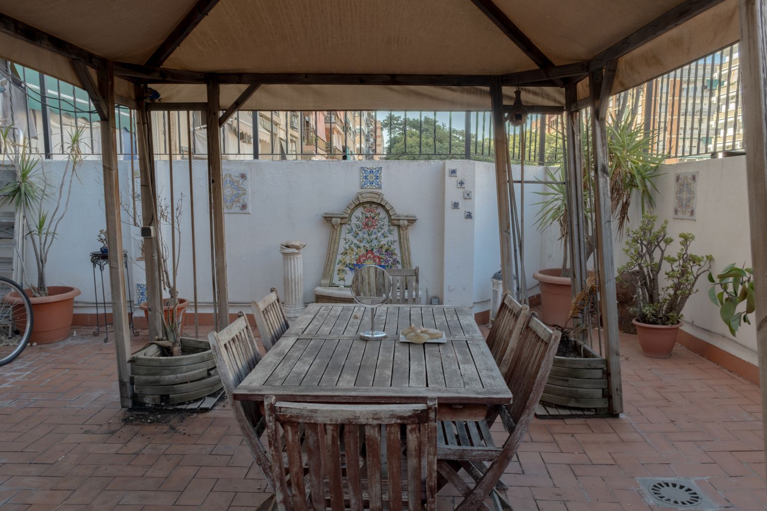 Terrace of Flat to rent in  Valencia Capital  with Heating and Terrace