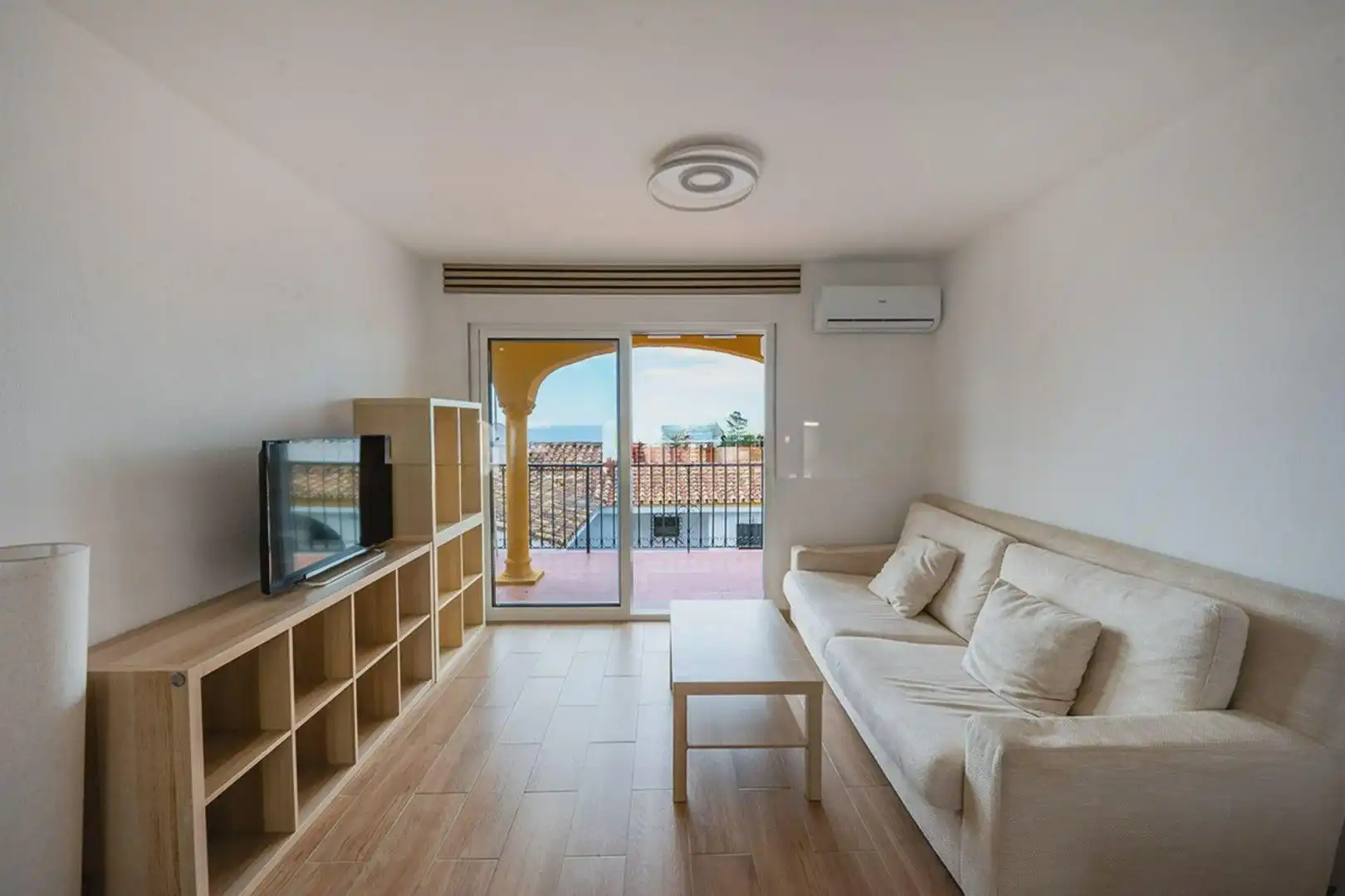 Sala de estar de Finca rústica en venta en Mijas
