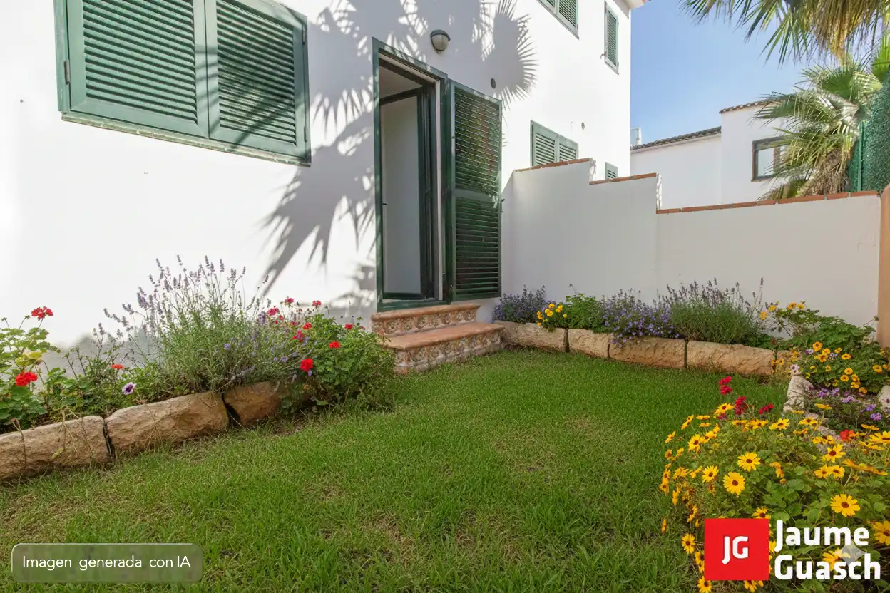 Jardí de Casa adosada en venda en Torredembarra amb Aire condicionat, Calefacció i Jardí privat