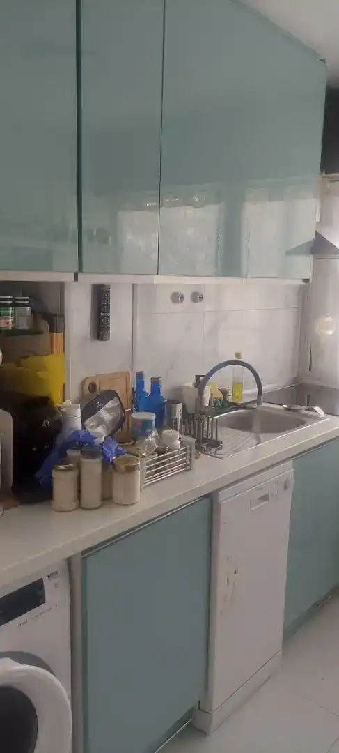 Kitchen of Flat for rent in Madrid  with Parquet flooring, Furnished and Washing machine