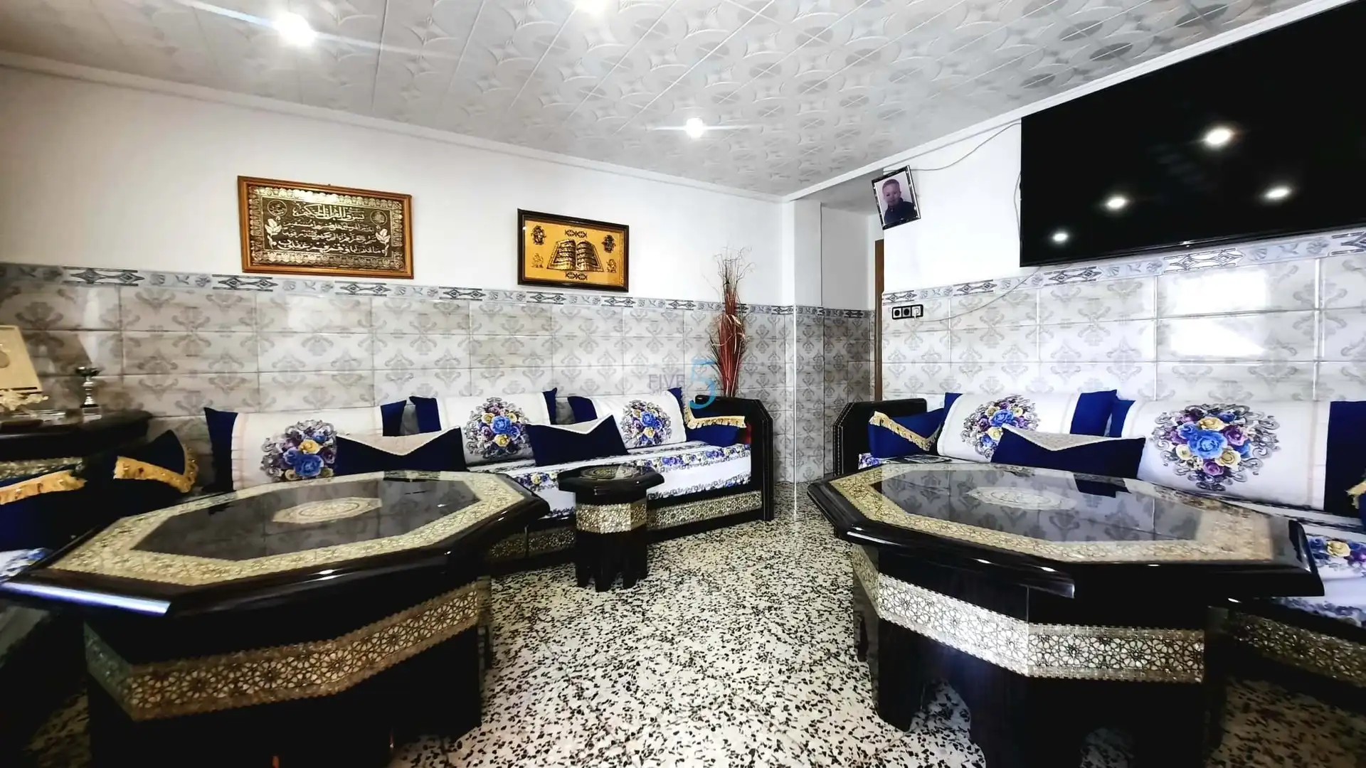 Sala de estar de Piso en venta en Almoradí con Trastero, Amueblado y Balcón