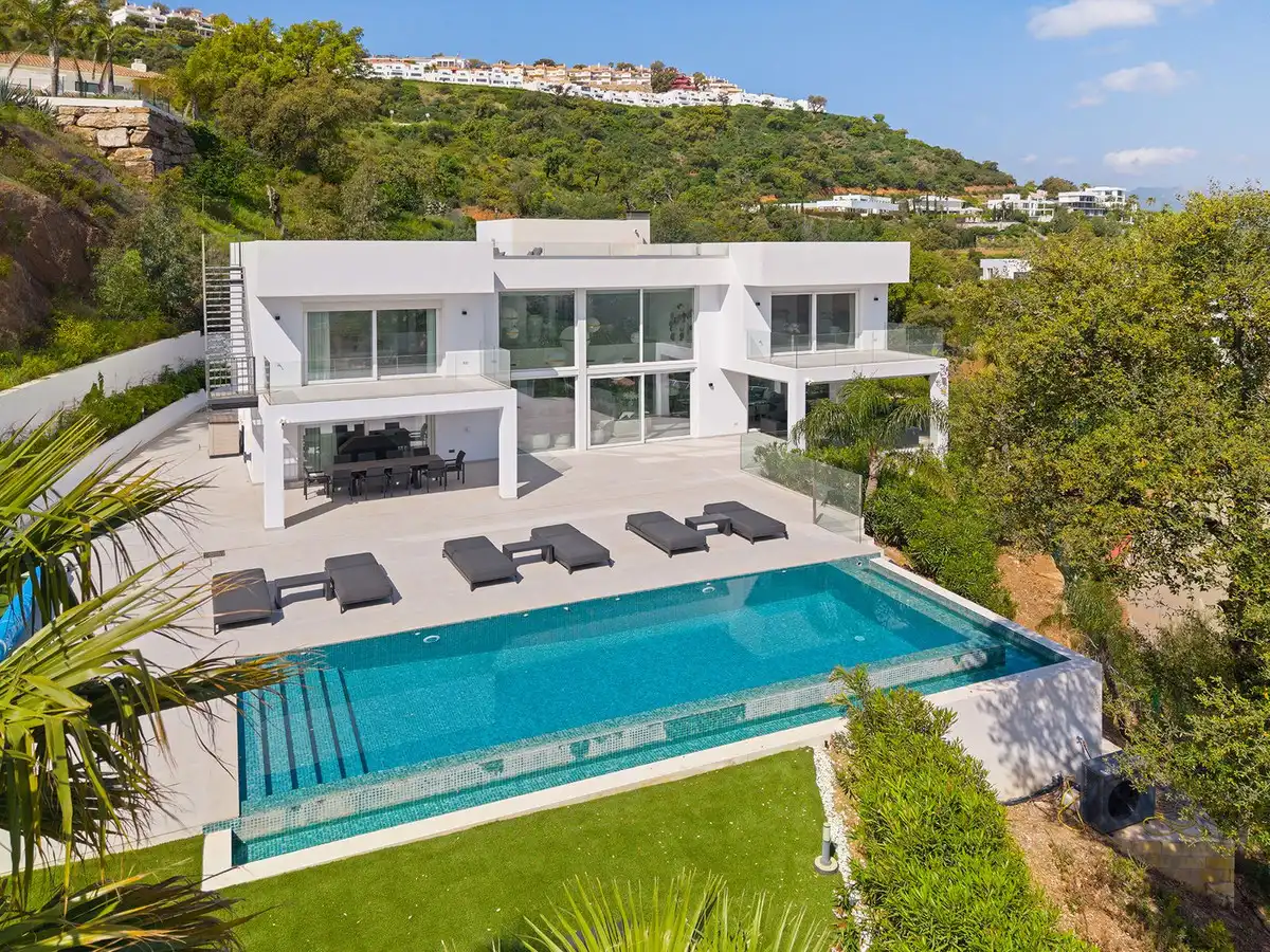 Exterior view of Detached homes for sale in Ojén  with Air Conditioner and Terrace