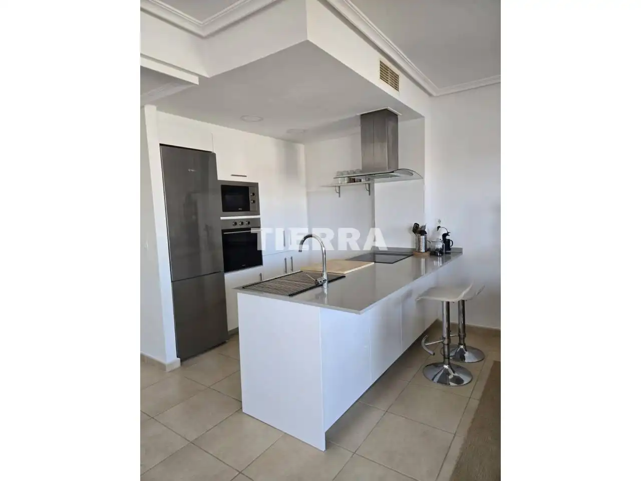 Küche von Wohnung zur Miete in Murcia mit Klimaanlage, Privatgarten und Terrasse