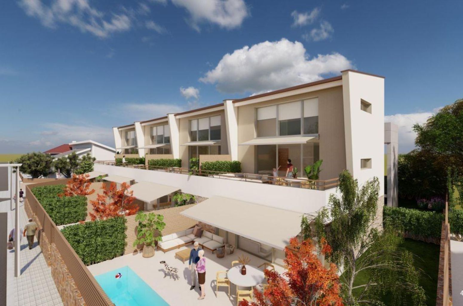 Garden of Flat for sale in Matadepera  with Parquet flooring, Terrace and Storage room