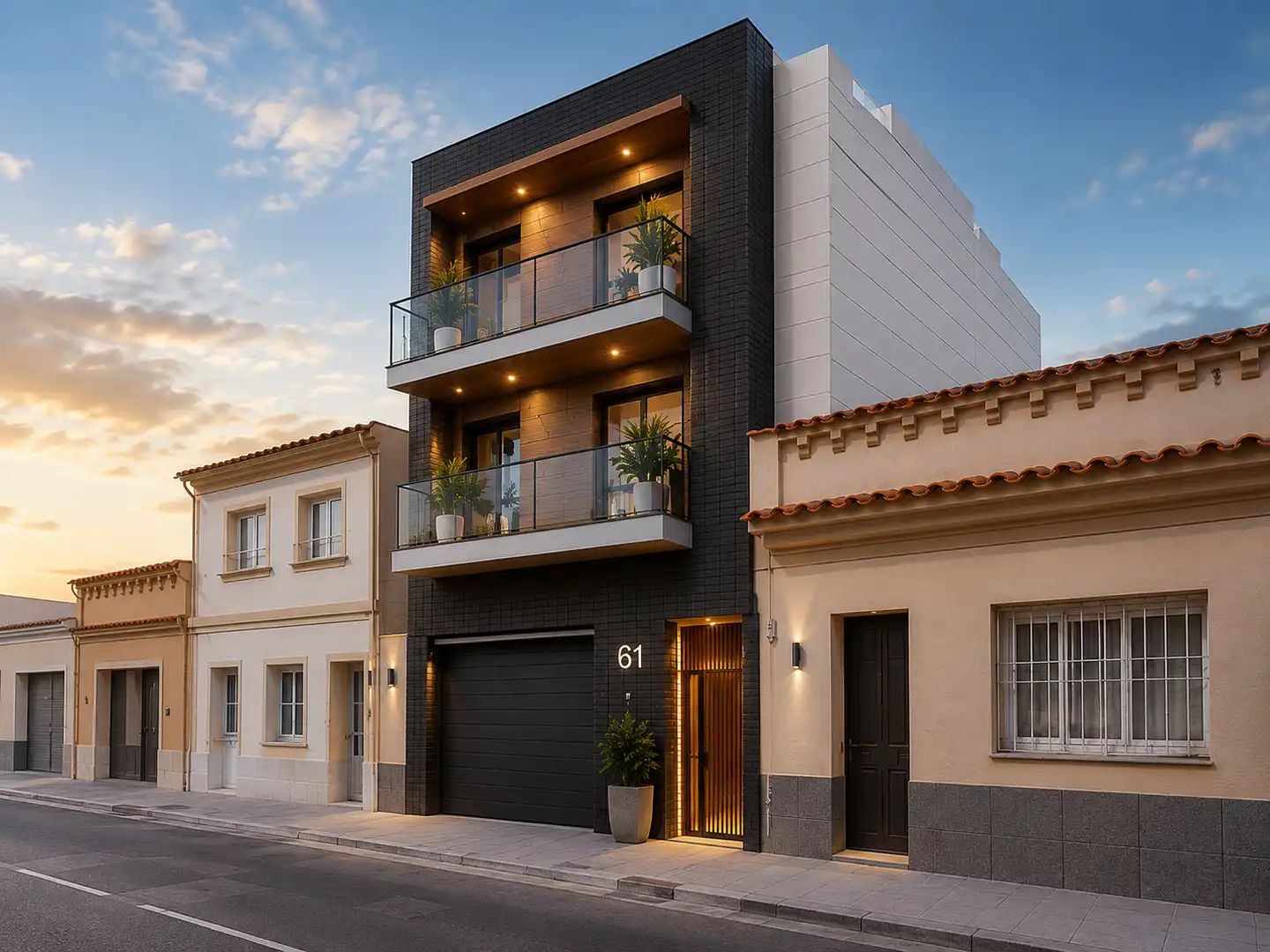Exterior view of Flat for sale in Santa Coloma de Gramenet  with Air Conditioner, Heating and Terrace
