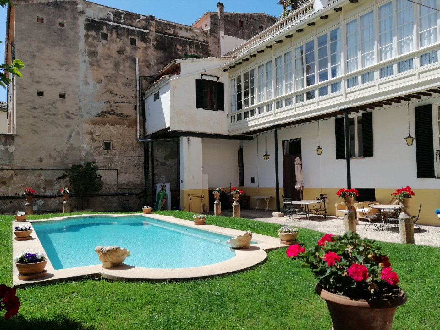 Garden of Flat to rent in  Palma de Mallorca  with Air Conditioner, Heating and Private garden