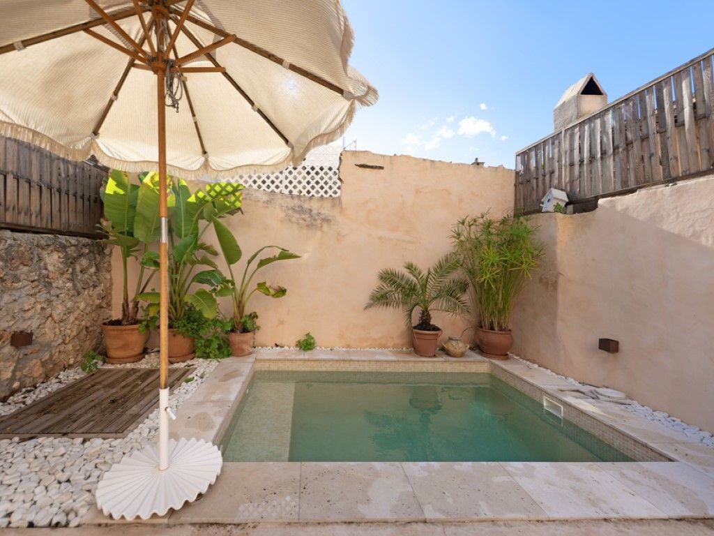 Piscina de Casa o xalet en venda en Santa María del Camí amb Aire condicionat, Terrassa i Piscina