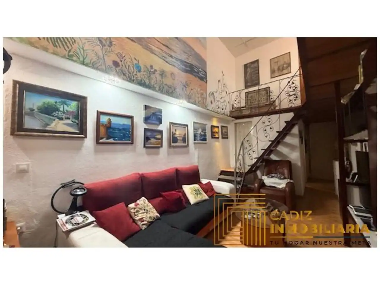 Sala de estar de Dúplex en venta en Cádiz con Aire acondicionado y Trastero