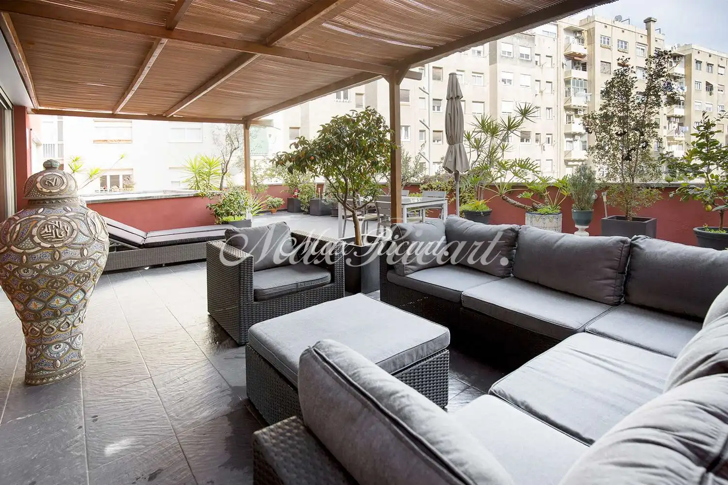 Terrace of Flat for rent in Barcelona  with Air Conditioner, Heating and Terrace