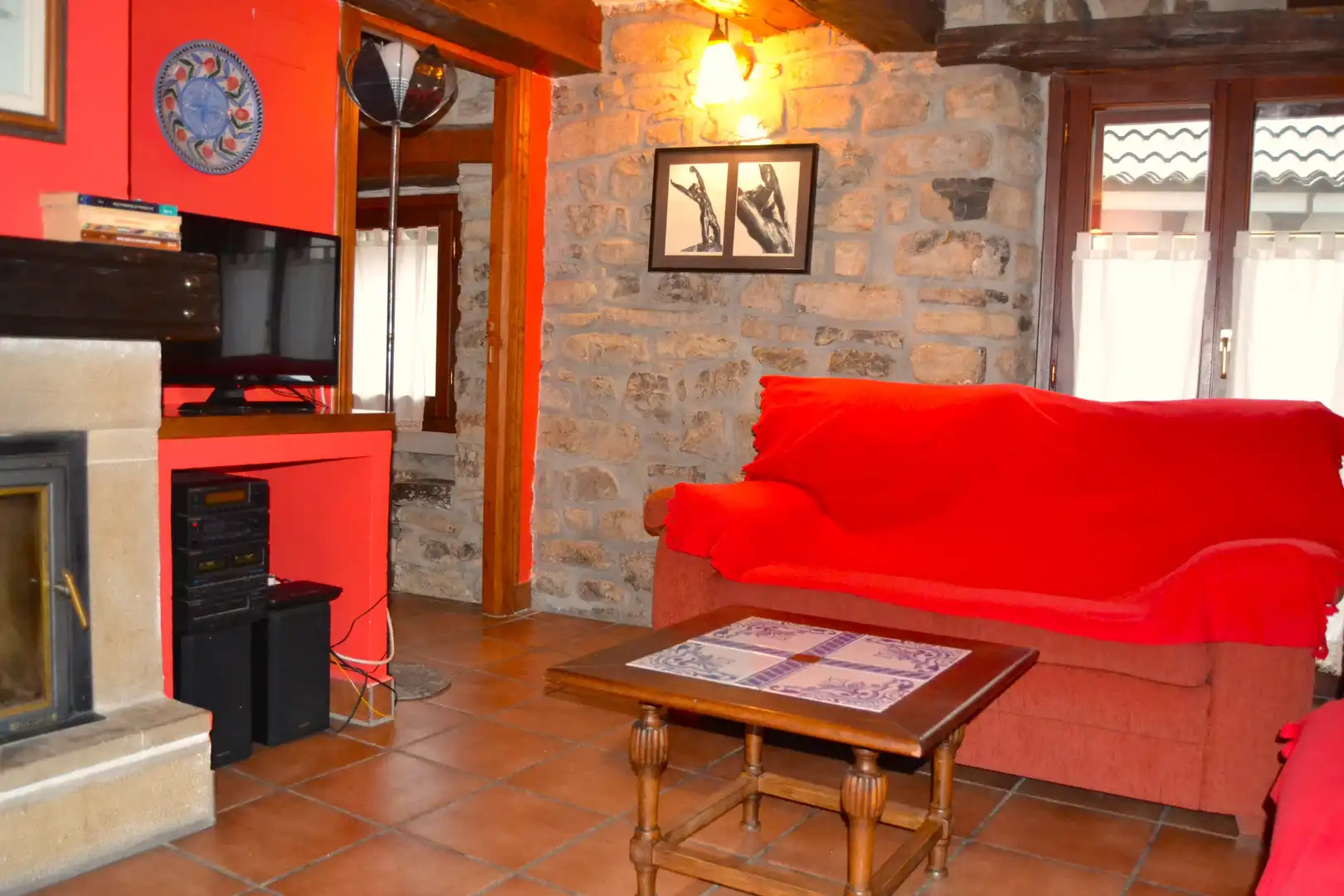 Sala de estar de Casa o chalet en venta en Borau con Calefacción, Parquet y Trastero