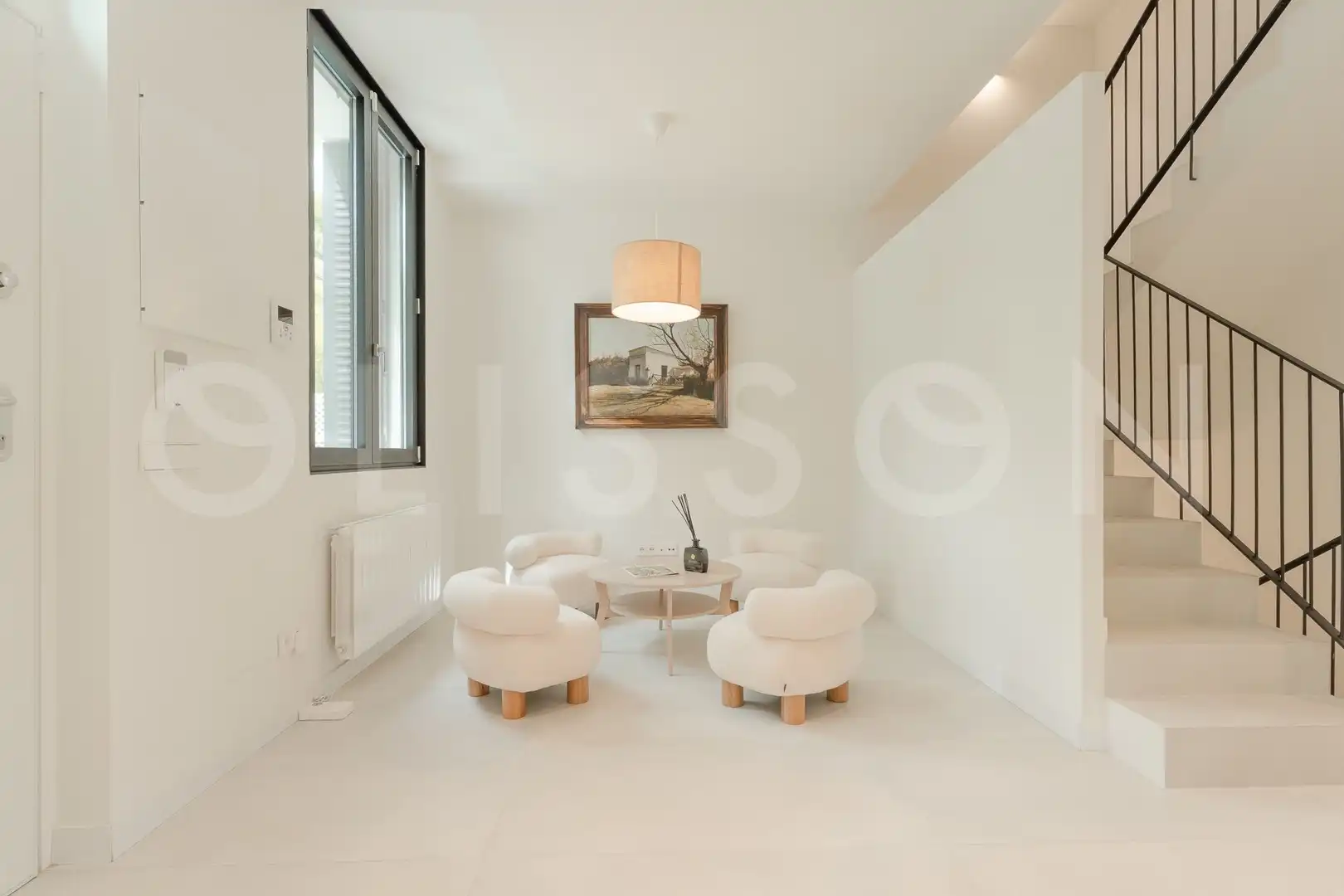 Living room of Houses for sale in Madrid  with Air Conditioner, Heating and Private garden