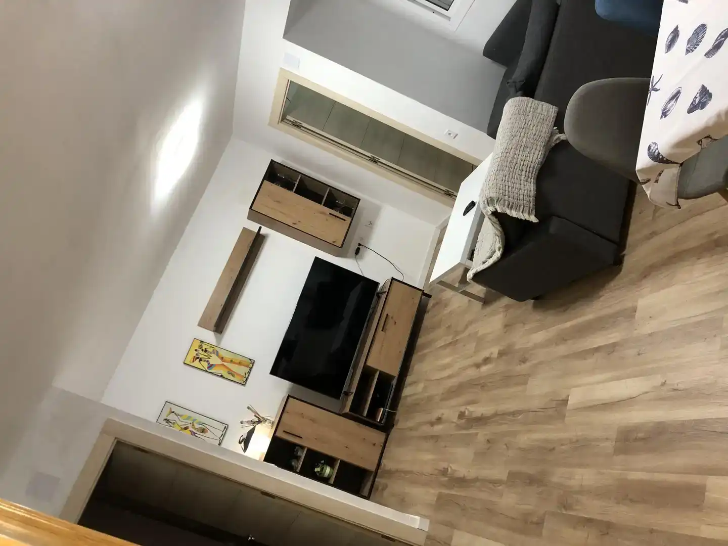 Sala d'estar de Àtic per a compartir en Sagunto / Sagunt amb Aire condicionat, Parquet i Traster