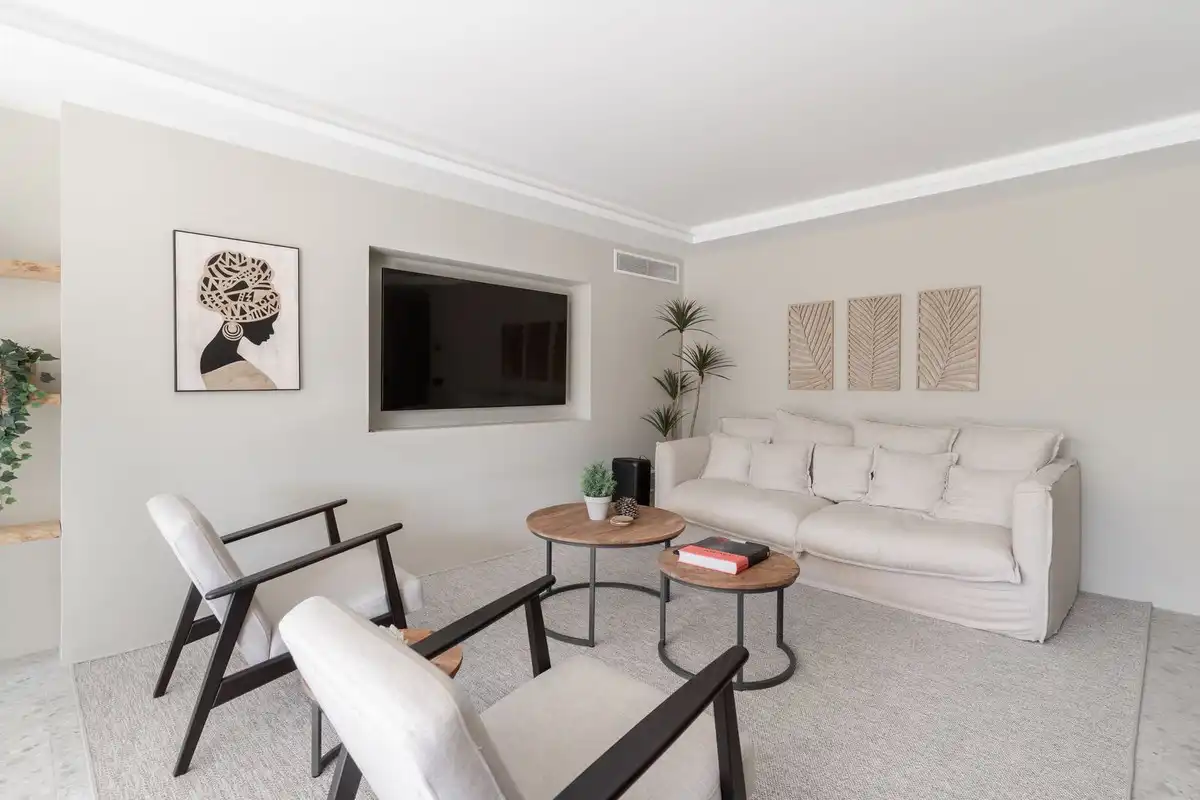 Sala de estar de Ático en venta en Marbella con Terraza y Piscina