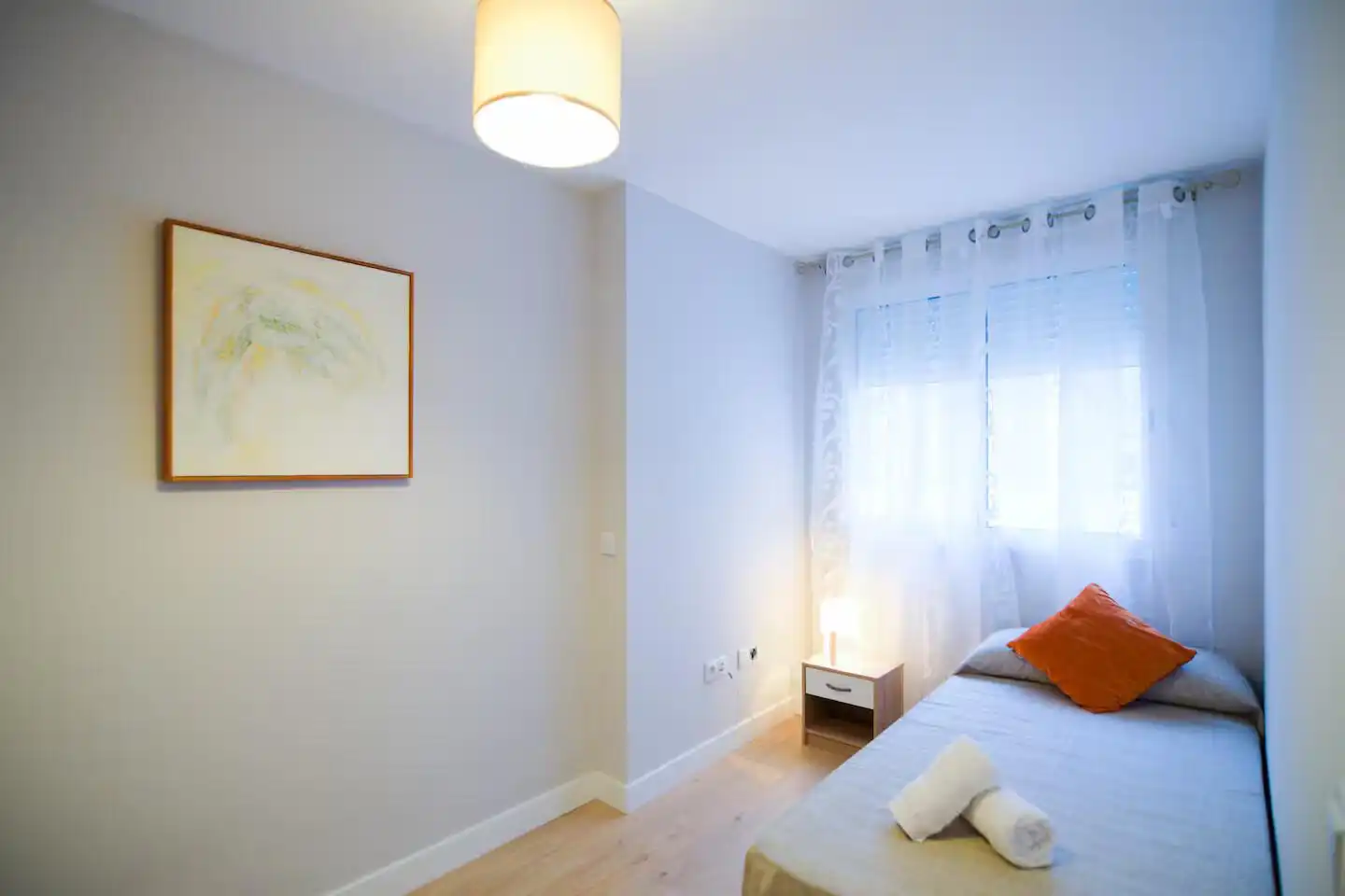 Bedroom of Flat for rent in Terrassa  with Air Conditioner and Furnished